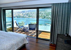 Paradiesische Villen in Bodrum mit Hoteldienstleistungen.