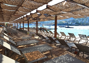 Paradiesische Villen in Bodrum mit Hoteldienstleistungen.