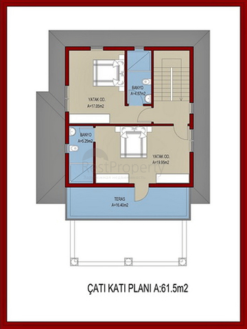 Investitionsprojekt der Villa 4+1 in Fethiye Chalezh