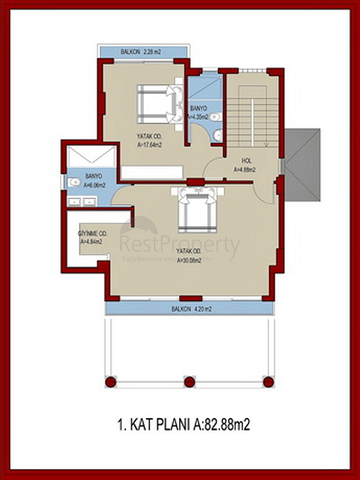Investitionsprojekt der Villa 4+1 in Fethiye Chalezh