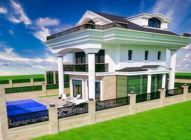 Investitionsprojekt der Villa 4+1 in Fethiye Chalezh