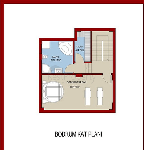 Investitionsprojekt der Villa 4+1 in Fethiye Chalezh