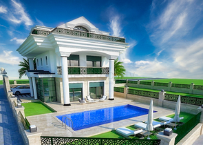 Investitionsprojekt der Villa 4+1 in Fethiye Chalezh