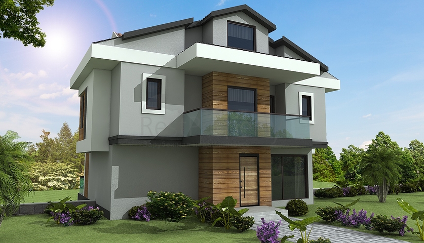 4+1 freistehende Villen in Göjek Fethiye