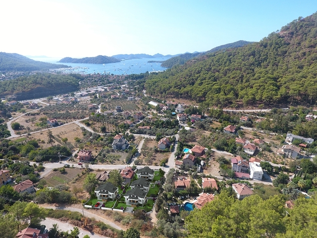 4+1 freistehende Villen in Göjek Fethiye