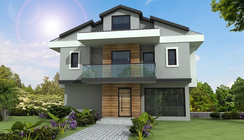 4+1 freistehende Villen in Göjek Fethiye