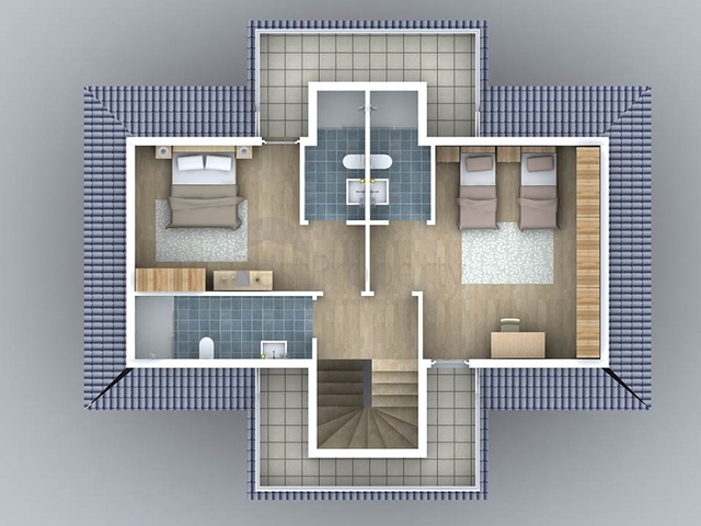 4+1 freistehende Villen in Göjek Fethiye