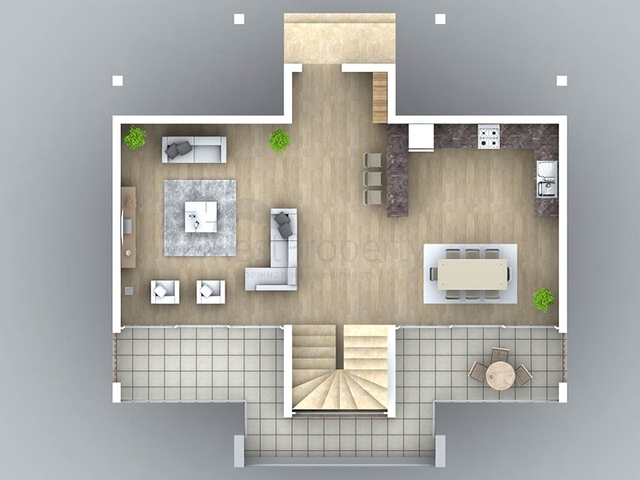 4+1 freistehende Villen in Göjek Fethiye