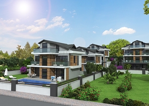 4+1 freistehende Villen in Göjek Fethiye