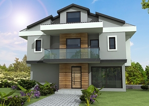 4+1 freistehende Villen in Göjek Fethiye