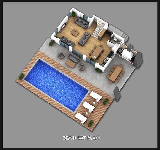 Geräumige 4+1 Villa in Ovacik Fethiye