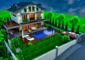 Geräumige 4+1 Villa in Ovacik Fethiye