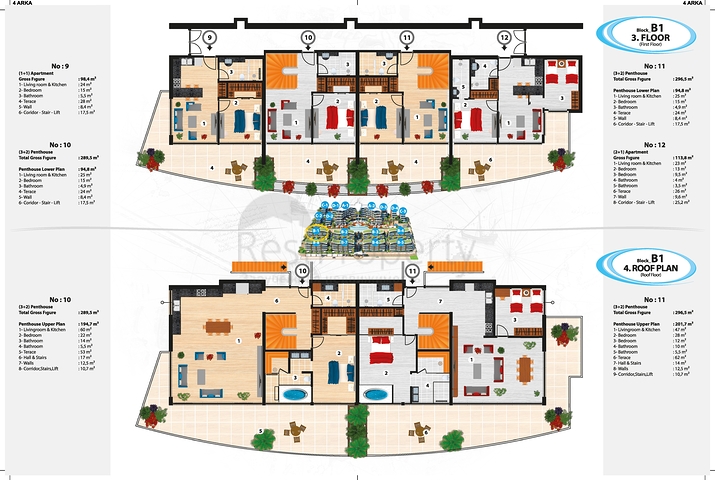 Moderne Wohnungen in einer edlen Wohnanlage