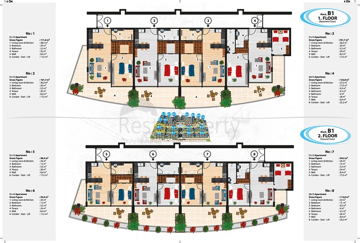 Moderne Wohnungen in einer edlen Wohnanlage