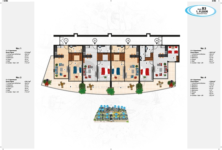 Moderne Wohnungen in einer edlen Wohnanlage