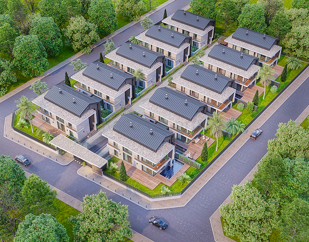 Investitionsprojekt von 7+1 Villen im Gebiet von Antalya Doshemealty