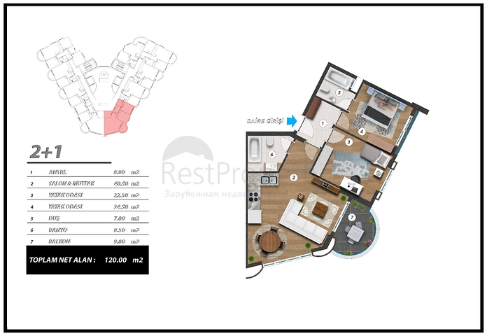 Wohnungen in einer neuen Wohnanlage
