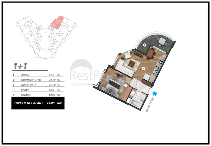 Wohnungen in einer neuen Wohnanlage