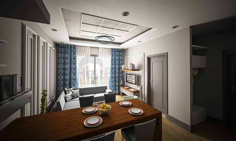 Wohnungen in einer neuen Wohnanlage