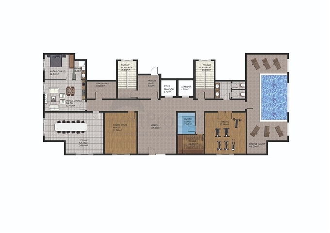 Wohnungen in einer neuen Wohnanlage