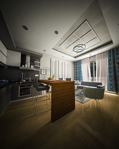 Wohnungen in einer neuen Wohnanlage