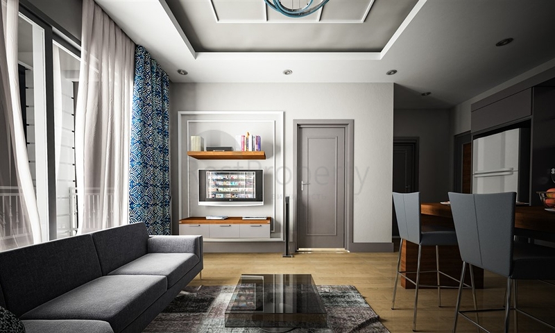 Wohnungen in einer neuen Wohnanlage