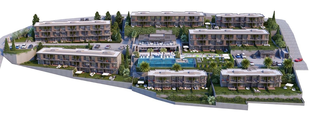 Der Bau eines neuen Projekts in der Nähe von Bodrum-Dorttepe beginnt