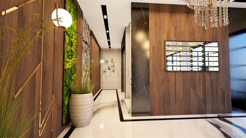 Wohnungen in einer neuen Wohnanlage