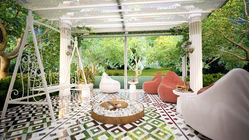 Wohnungen in einer neuen Wohnanlage