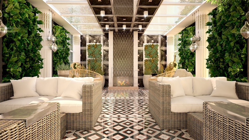 Wohnungen in einer neuen Wohnanlage