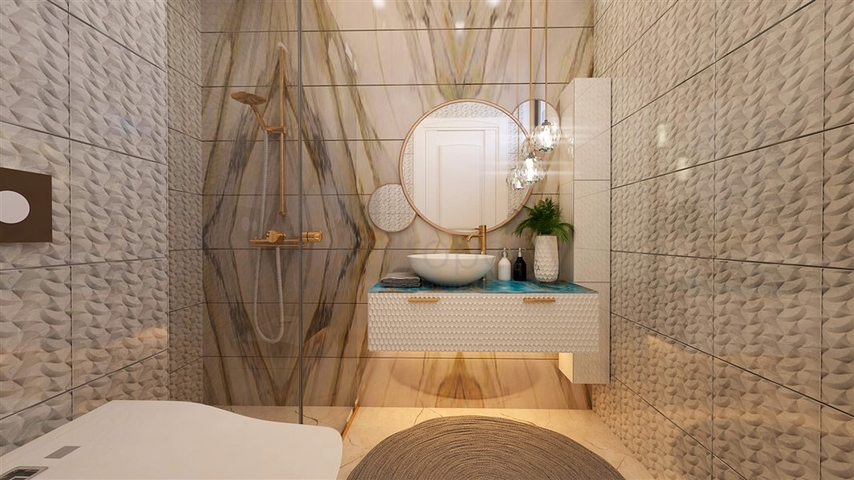 Wohnungen in einer neuen Wohnanlage