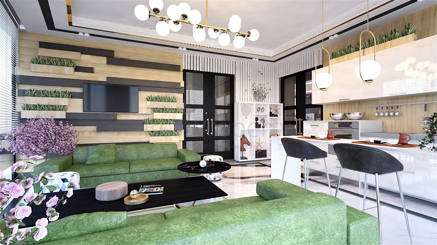 Wohnungen in einer neuen Wohnanlage