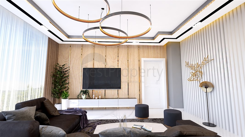 Wohnungen in einer neuen Wohnanlage