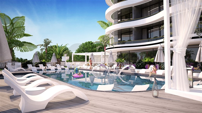 Wohnungen in einer neuen Wohnanlage