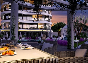 Wohnungen in einer neuen Wohnanlage