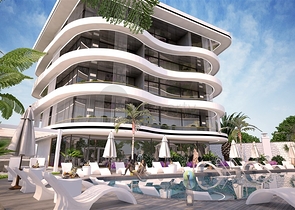 Wohnungen in einer neuen Wohnanlage