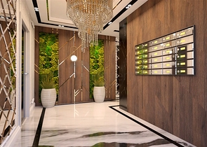 Wohnungen in einer neuen Wohnanlage