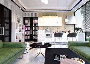 Wohnungen in einer neuen Wohnanlage