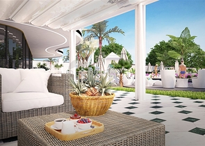 Wohnungen in einer neuen Wohnanlage