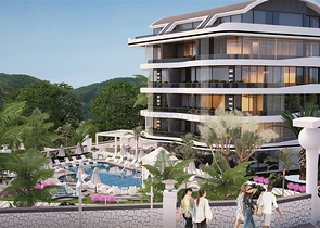 Wohnungen in einer neuen Wohnanlage