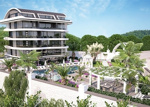 Wohnungen in einer neuen Wohnanlage