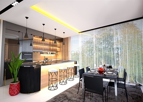 Wohnungen in einer neuen Wohnanlage