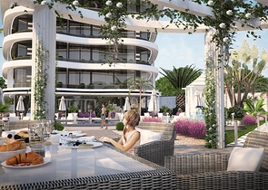 Wohnungen in einer neuen Wohnanlage