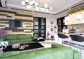 Wohnungen in einer neuen Wohnanlage