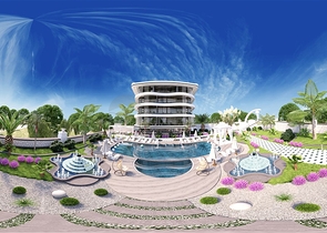 Wohnungen in einer neuen Wohnanlage