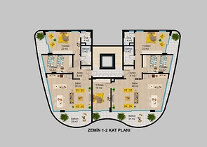 Wohnungen in einer neuen Wohnanlage