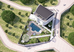 Wohnungen in einer neuen Wohnanlage