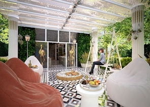 Wohnungen in einer neuen Wohnanlage