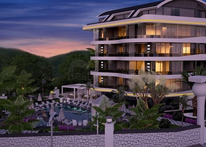 Wohnungen in einer neuen Wohnanlage