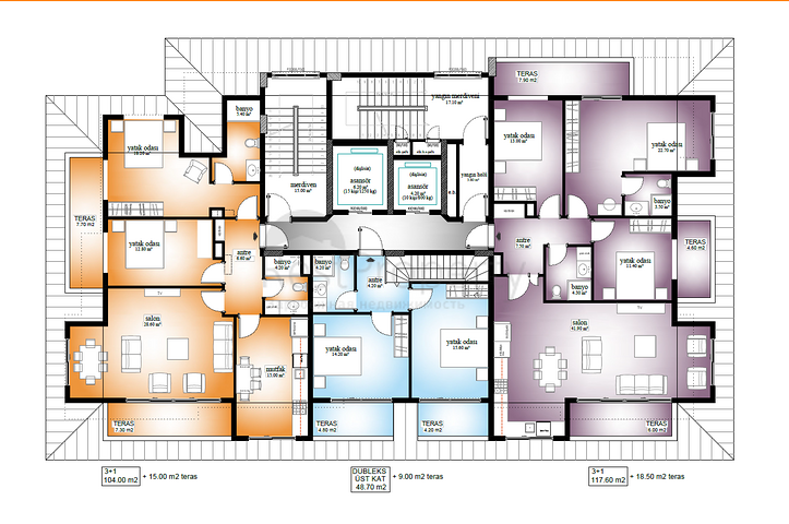 Neue Wohnanlage im Stadtteil Mahmutlar